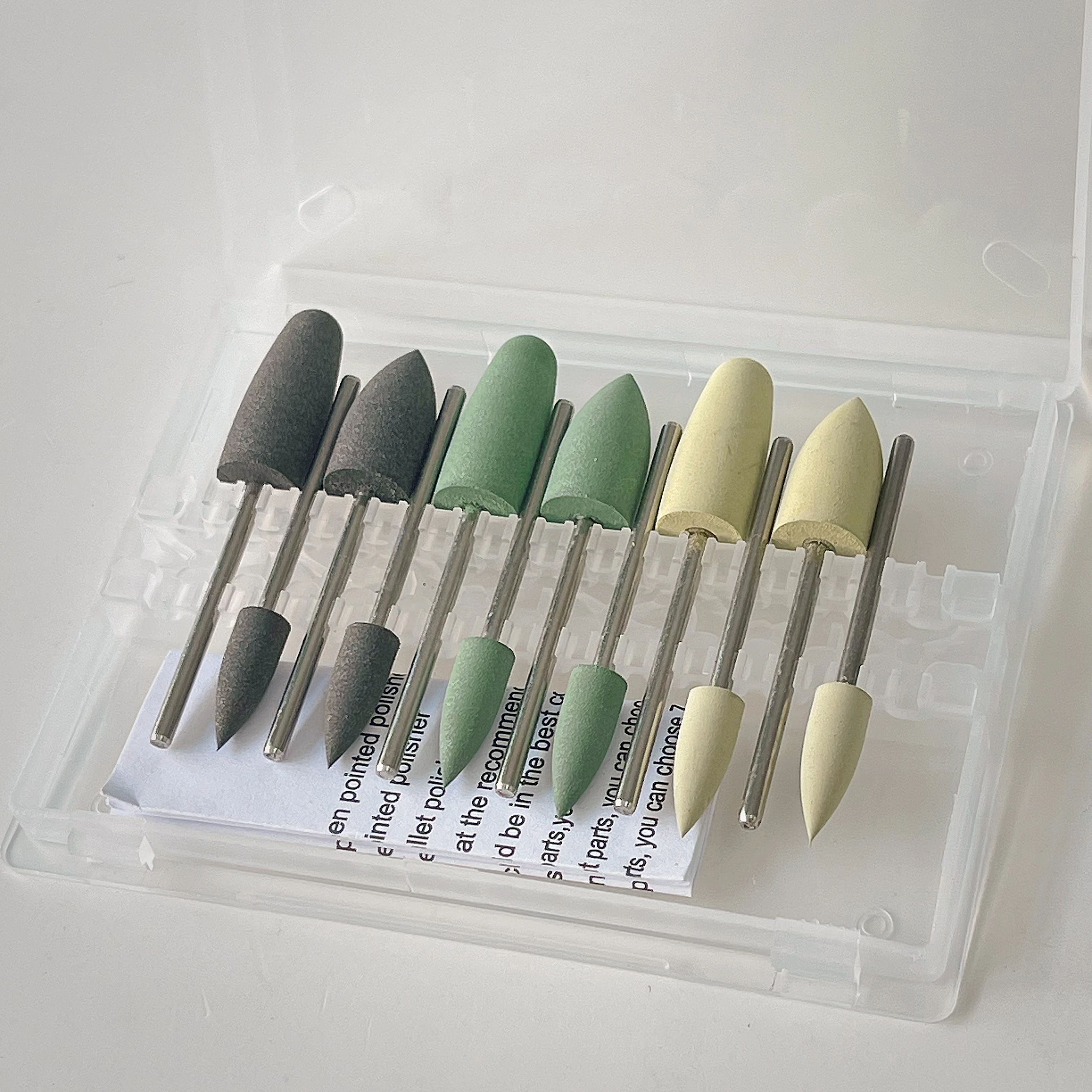 

Hp0412 12 шт./компл. наборы для полировки смолы для низкоскоростных инструментов, диаметр хвостовика типа Hp 2,35 мм