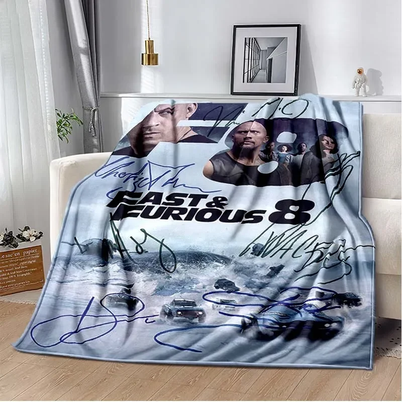 3D-Druck Decke schnell und wütend Rennen Enthusiasten Decke Beding Sofa Wandern Picknick Mode super weiche Flanell Decke