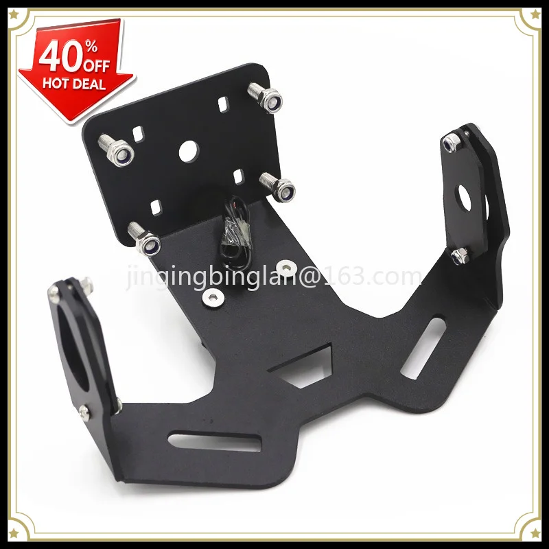 Factory direct sales for motorcycle MT-15 2017-2021 modified rear tail bracket with light license  frame license plate holder