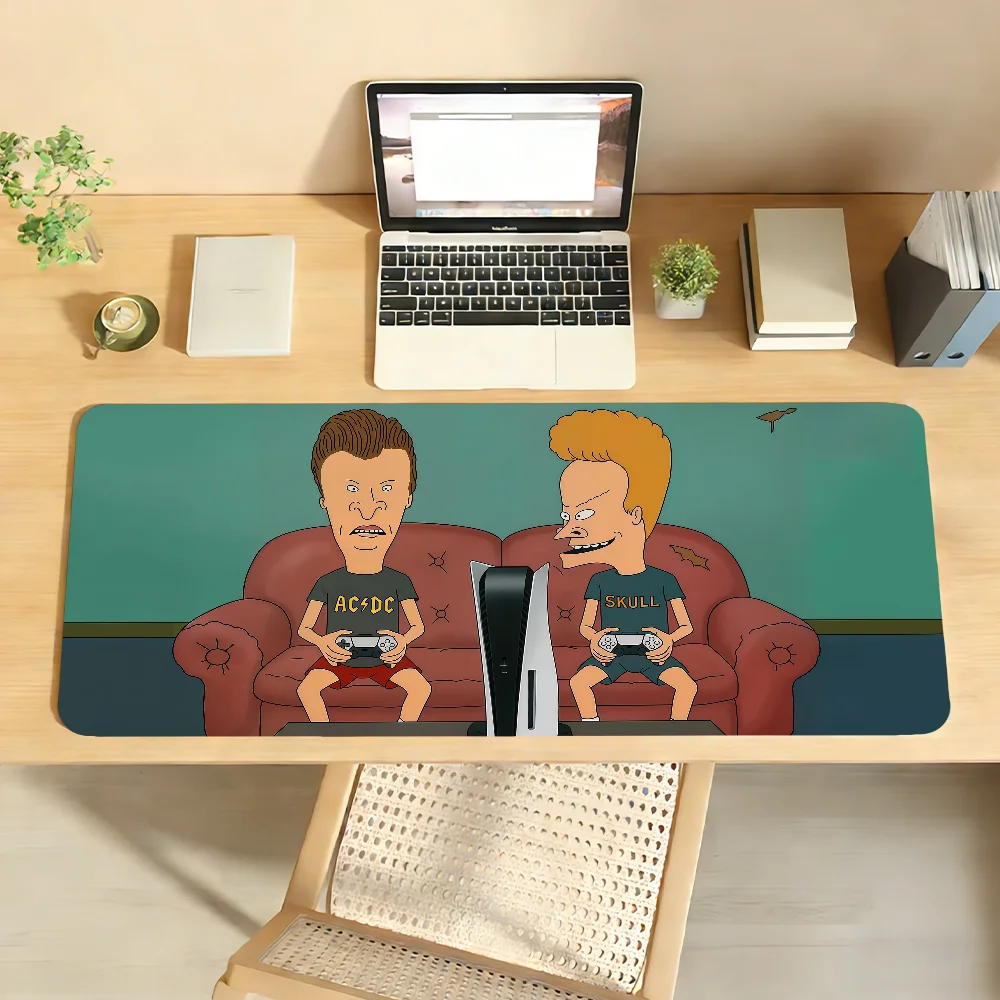 Cartoon B-Beavis And B-ButtHead Mouse Pad Non-slip Desk Mat PC Laptop Accessories Office Keyboard Large Gamers Decoracion