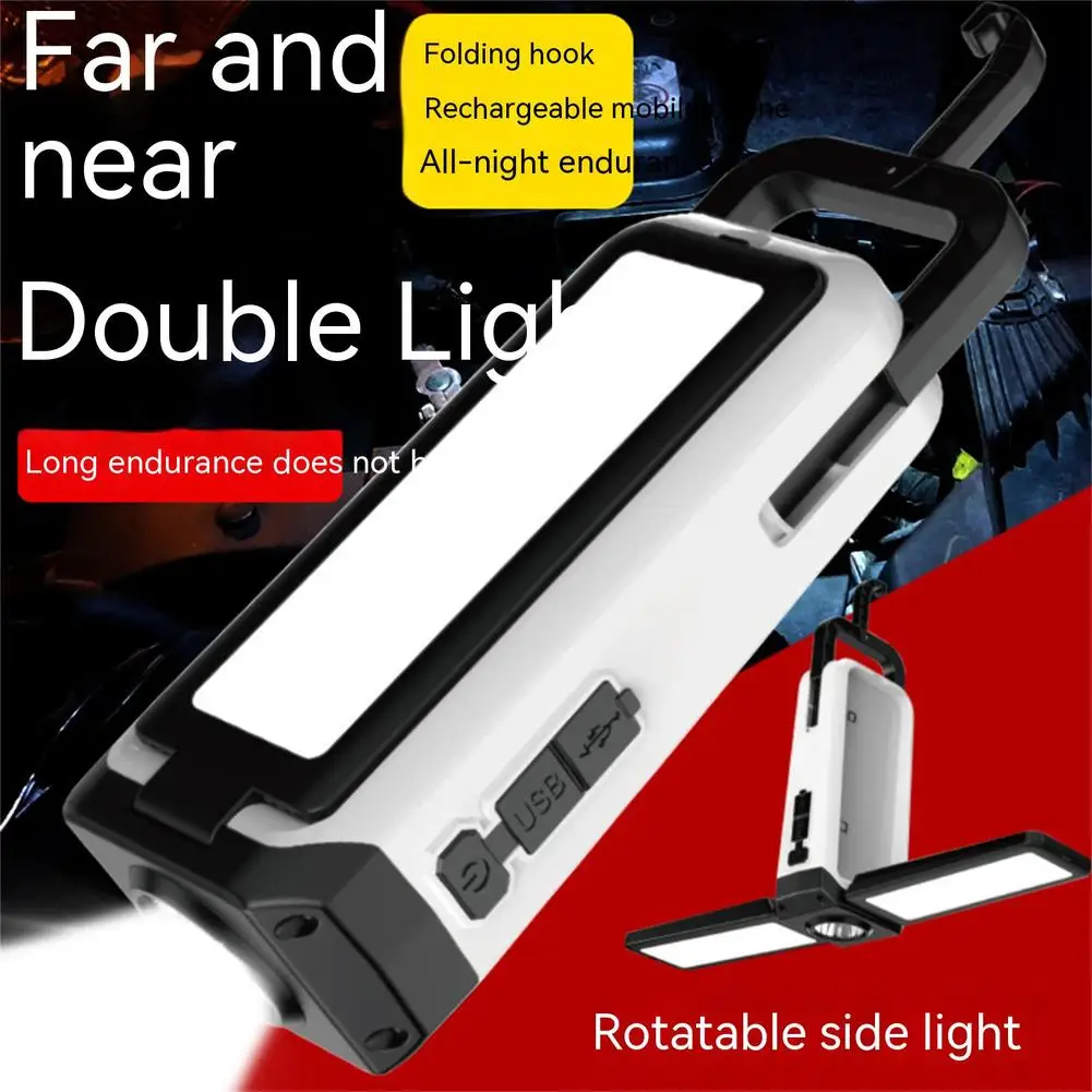 Outdoor Portable Lanterns Foldable Led Camping Cycling Light Type-c Fast Charging High-brightness Maintenance Work Lighting