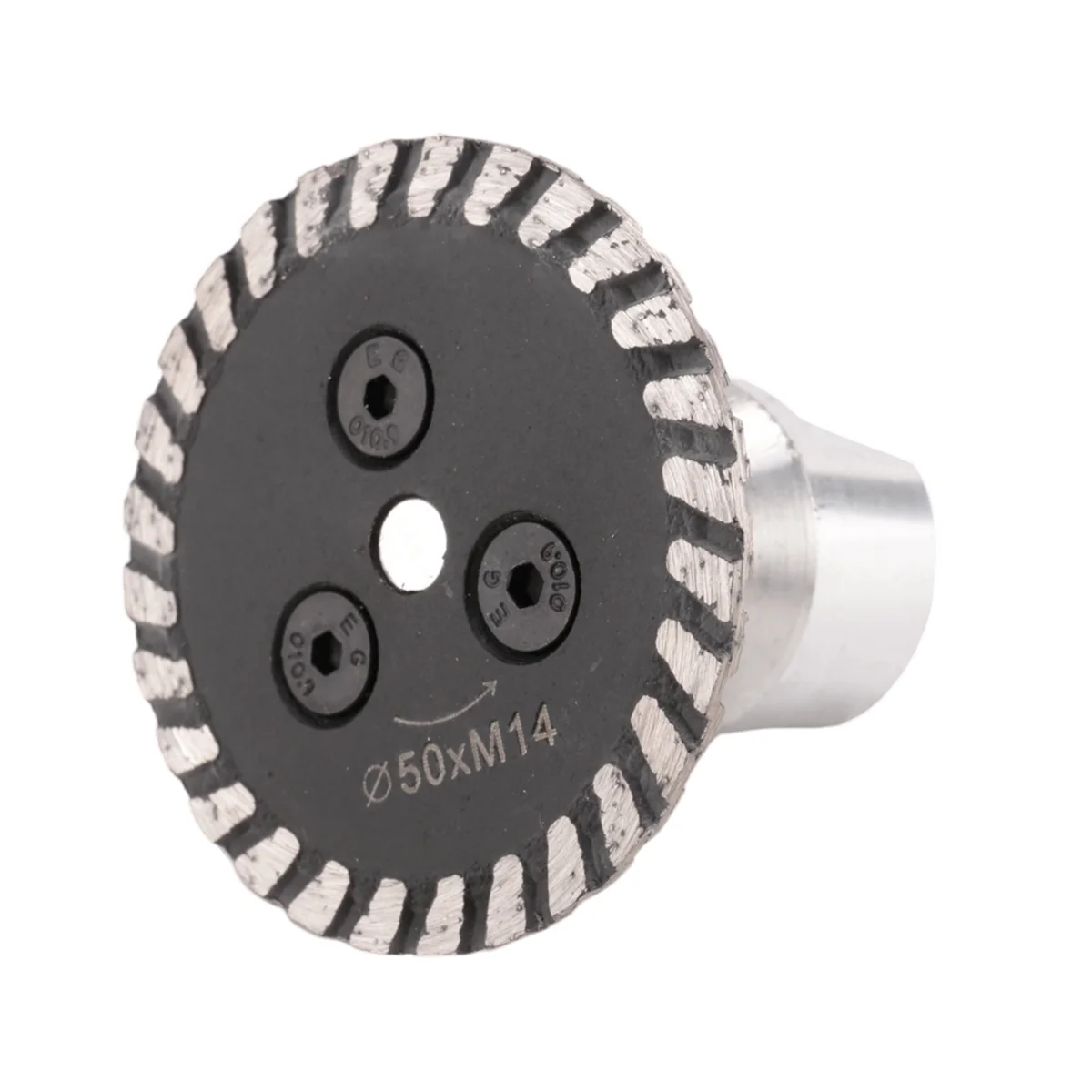 50mm M14 Aperture Diamond Saw with Detachable Engraving and Cutting Disc, Suitable for Granite Sandstone and Concrete