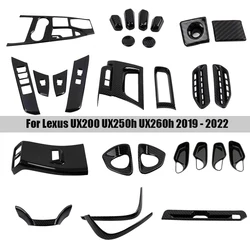 Whole Interior Accessoires ABS Carbon Fiber Decoration Cover Trim For Lexus UX200 UX250h UX260h 2019 2020 2021 2022