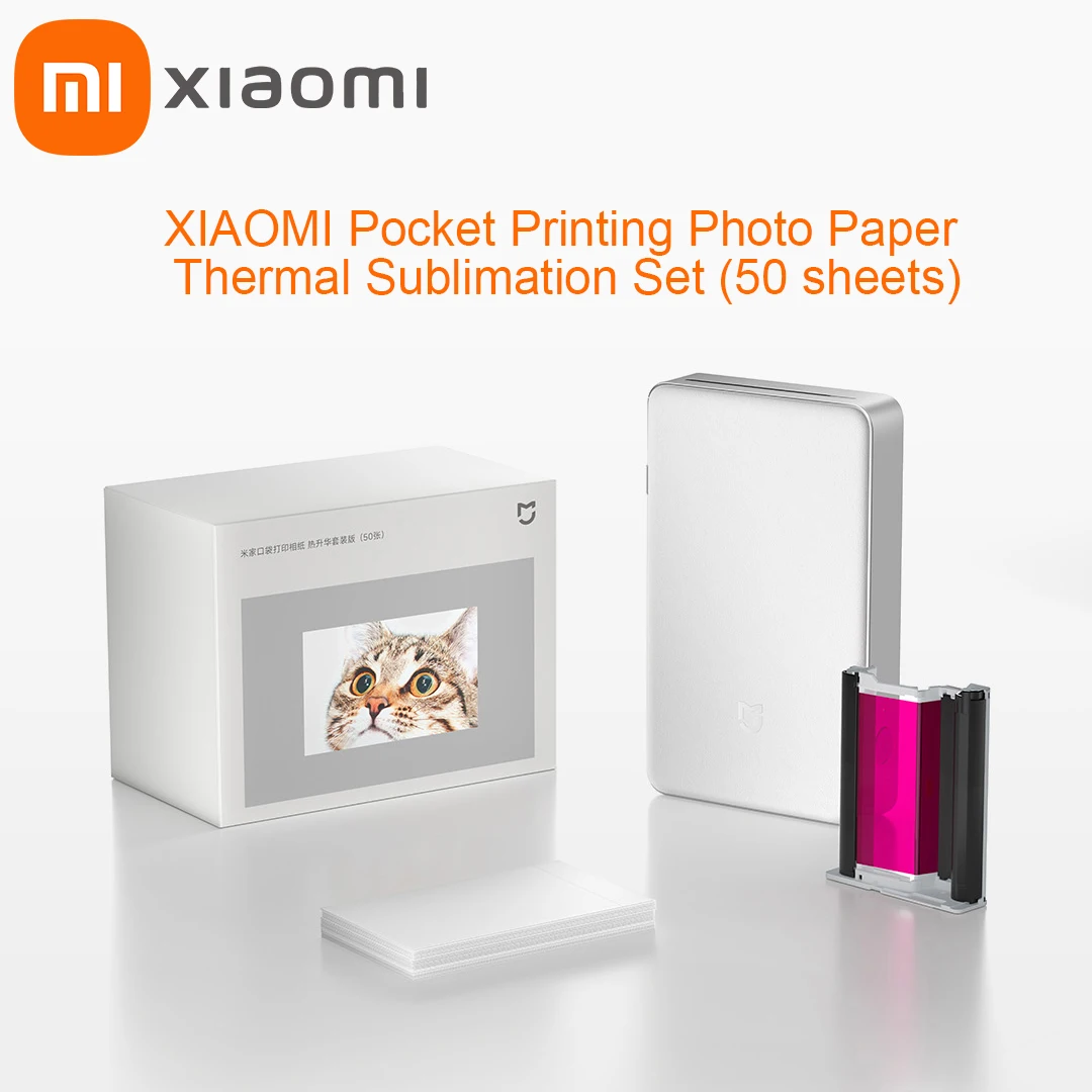 

Набор для термосублимационной печати фотографий Xiaomi Pocket (50 листов) – Аксессуары для портативного фотопринтера Xiaomi Pro, НОВИНКА