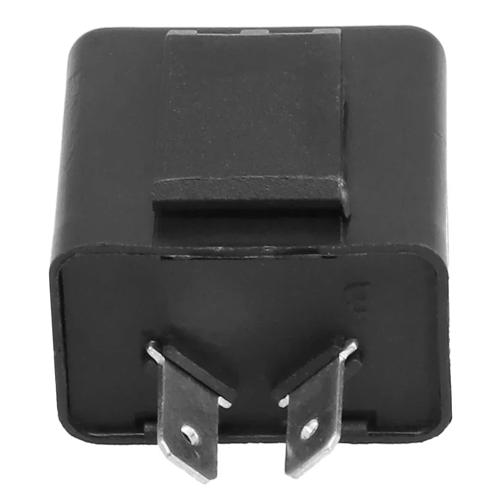 48 V 2Pin Motorcycle Blinker Adjustable LED Flasher Relay Turn Signal Indicator ABS Black For Electric Bikes Scooters Waterproof image 4