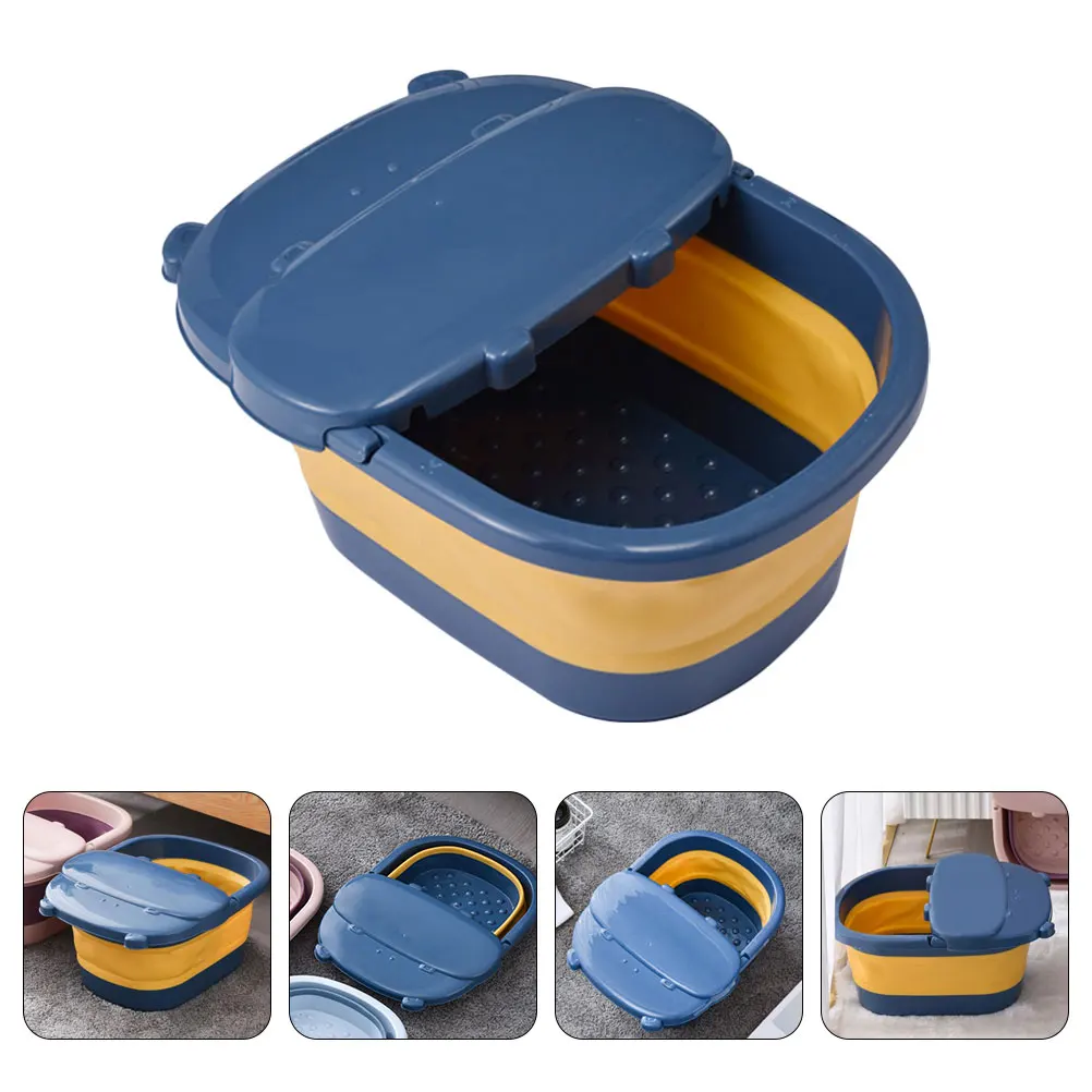 

1pc Foldable Foot Basin Multi-Functional Collapsible Foot Washing Tub For Massage Soak Blood Circulation Relief Home Use Storage