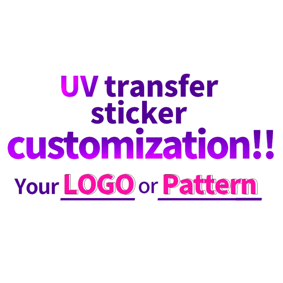 UV transfer stickers personalized custom waterproof and scratch-resistant one to order