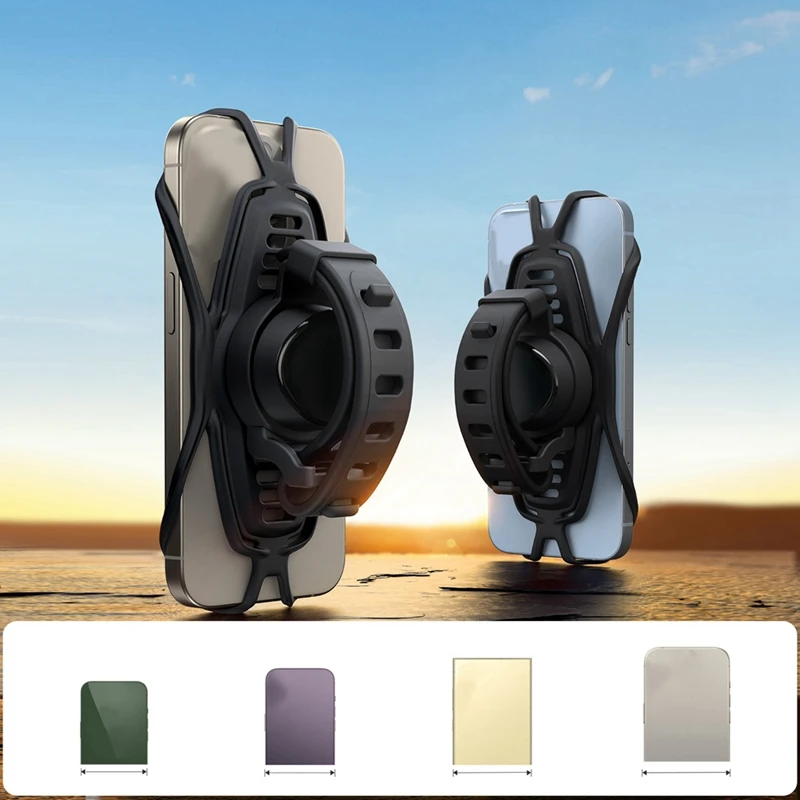 ใหม่ JOYROOM ขี่จักรยานผู้ถือโทรศัพท์มือถือจักรยานไฟฟ้าจักรยานนําทางวงเล็บแฮนด์สายรัดซิลิโคน Multi-Function Bracket