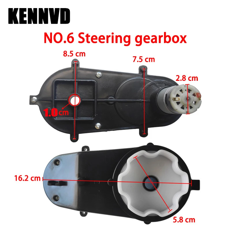 6V 12V 24V RS280 RS380 RS390 Children's Electric Ride on Toy Car Steering Motor Gearbox Direction Turn Motor Gearbox Accessories