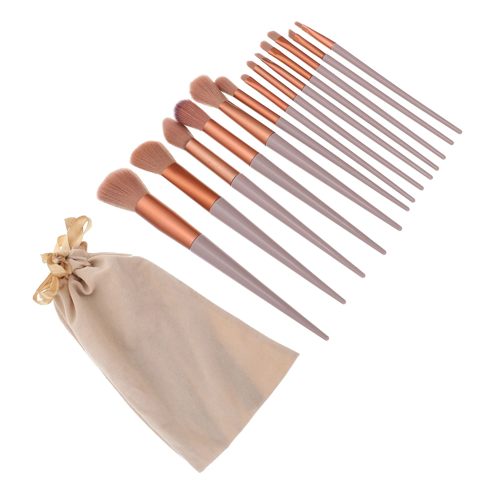 1 set set di pennelli per trucco pennelli professionali morbidi in fibra artificiale strumento portatile per ombretto in polvere per fard da viaggio