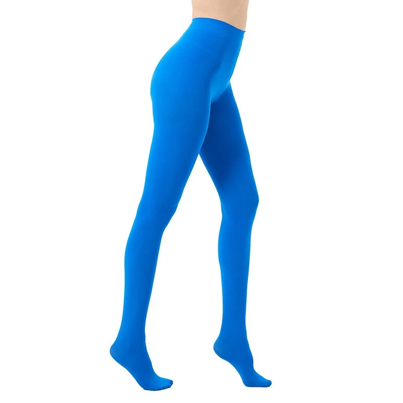Strumpfhosen 80D Frauen Legging Mode Oberschenkel Hohe Bodystockings Erotische Unterwäsche Frühling Herbst Frau Samt Unten Strumpfhosen See Blau – Detail 1