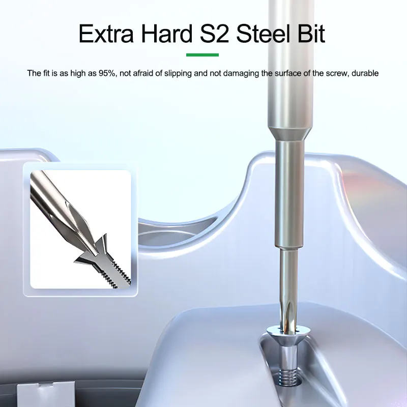 RELIFE RL-724 High-Precision Torque Screwdriver Extra Hard S2 Steel Bit Anti-skid Design For Mobile Phone Tablet Computer Repair