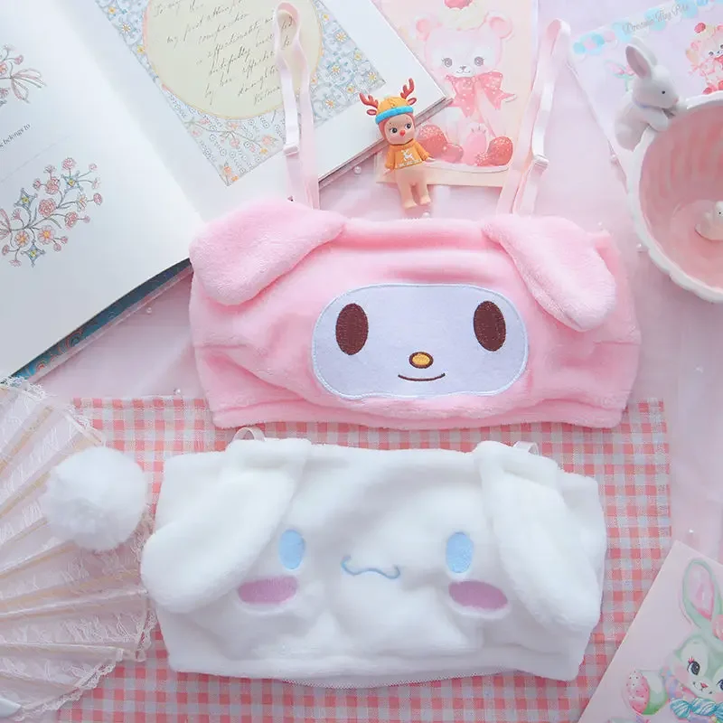 Sanrio Cinnamoroll My melody cotton kawaii tube top suit without steel ring pumpkin pants cute creative loli cosplay underwear