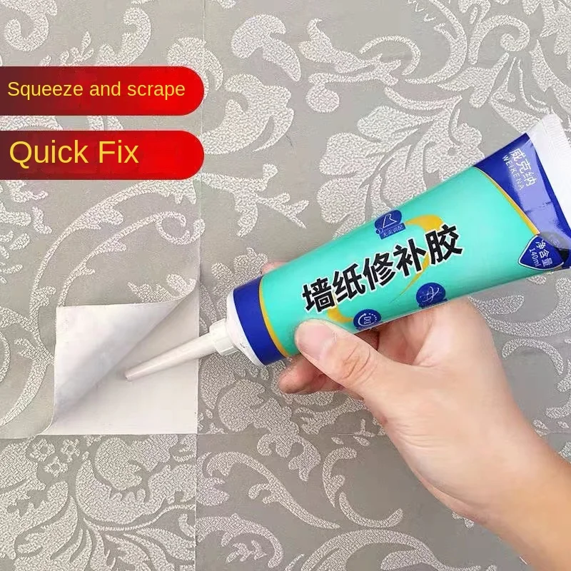 Wallpaper Repair Glue Paste Wallpaper Poster Curtain Special Glue Strong Colorless and Tasteless Repair Warped Edge Peeling