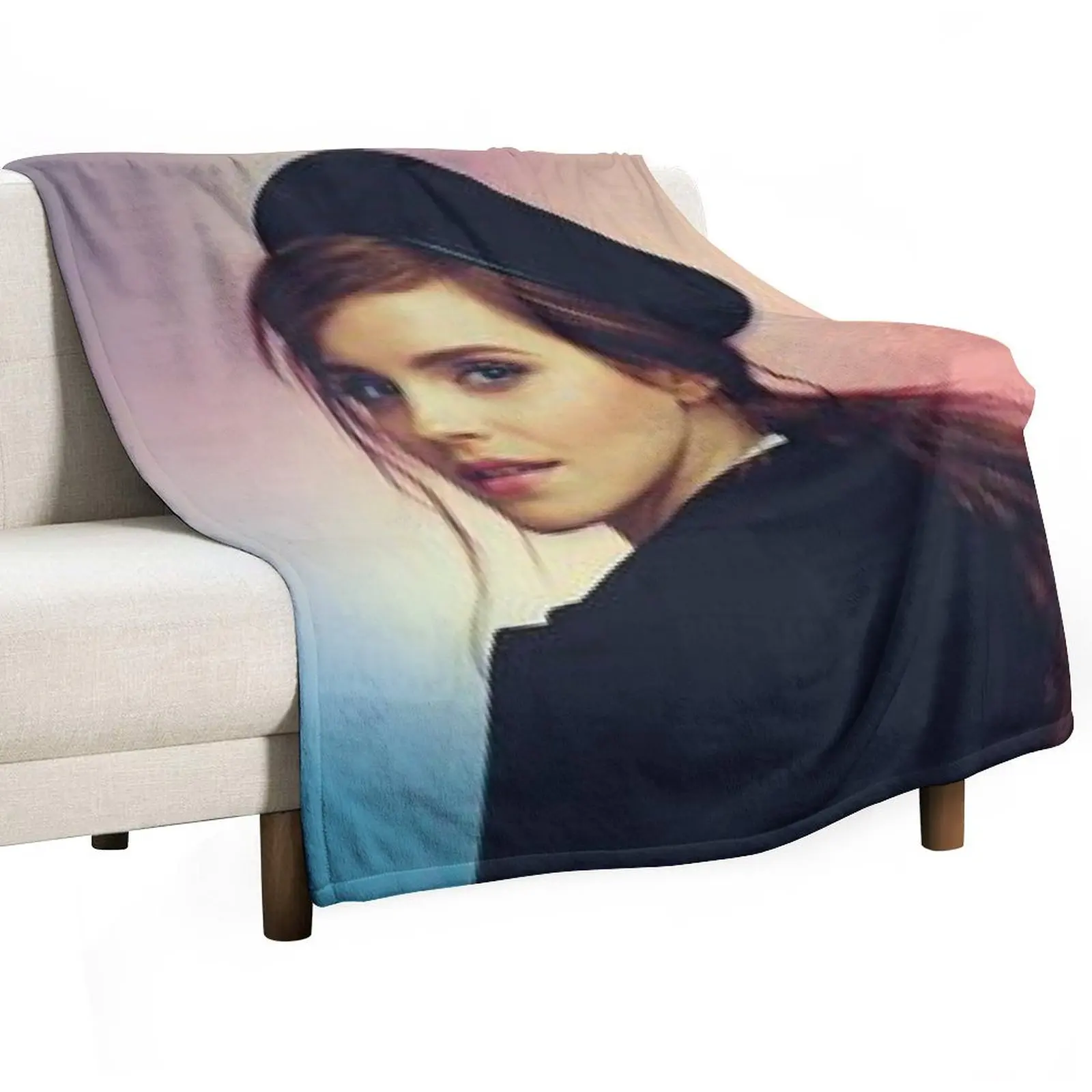 

Emma Watson Throw Blanket warm winter christmas decoration Plush Bed Fashionable Blankets
