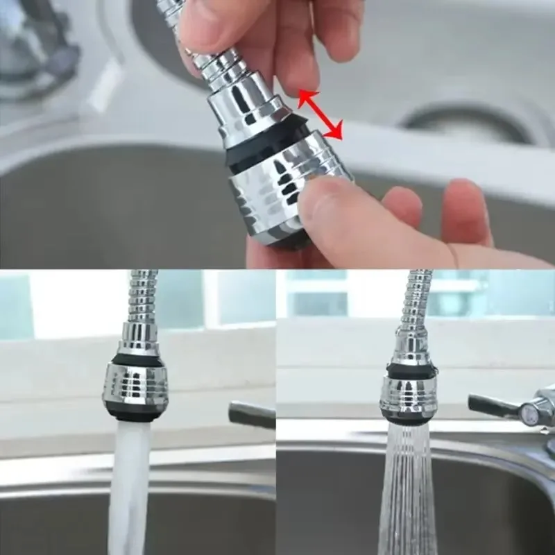 360 Degree Rotate Faucet Nozzle Faucet Aerator Kitchen Sprayer Head Water Saving Taps Applications for Kitchen Shower Faucet