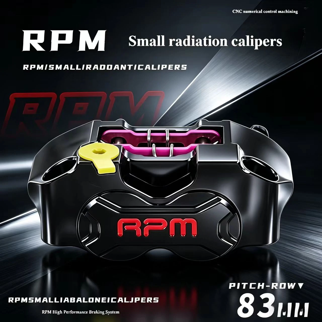 

RPM small radiation calipers, Xiaoniu No. 9 national standard model, and other modifications to the four calipers pump