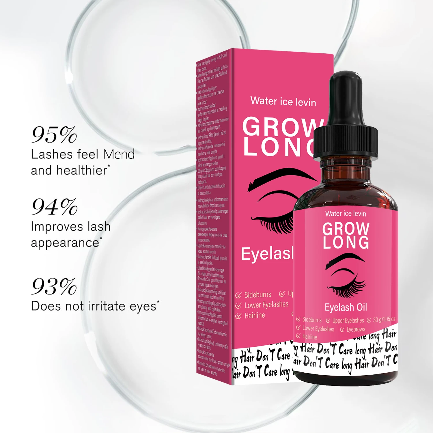 Hot deal: Eyelash Oil 30g with Collagen & Hyaluronic Acid - Nourishing Strengthening Lash & Brow Serum, Moisturizing for Fuller Lashes