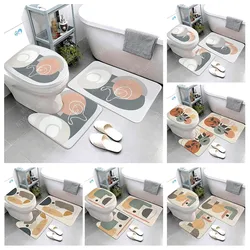 Anti-slip Bath Mat Bathroom Small Rug Shower Mat Decorative Absorbent Foot Mat Entrance Bathtub toilet rug Morandi Nordic Modern