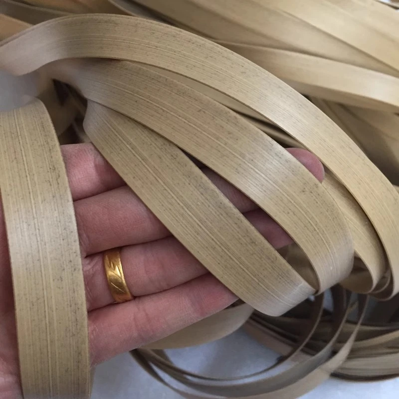 

50-60 Meters 1.7cm Wide Wood Color Plastic Rattan Weaving for DIY Handmade Furniture Chair Table Repair Renovation