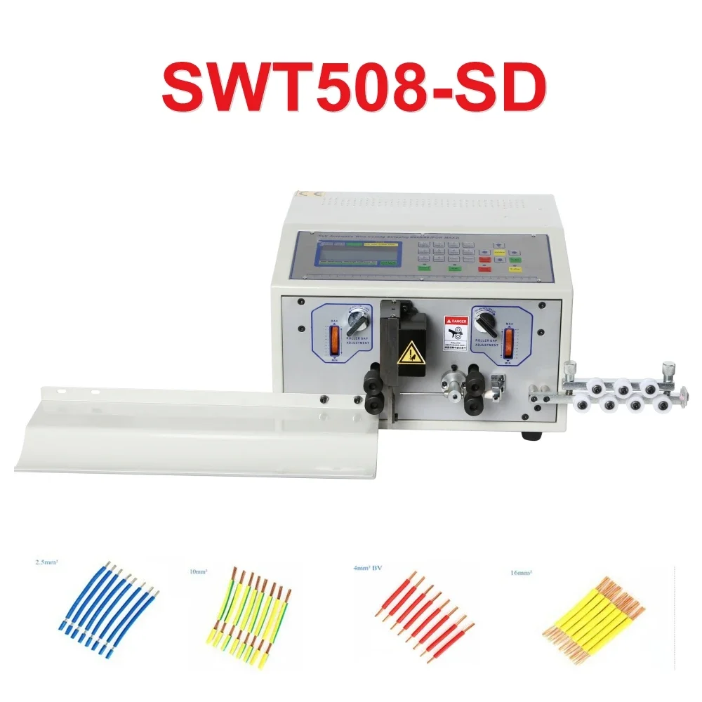 SWT508-SDS Automatic Wire Stripping Machine 300W AWG28 to AWG8 SWT508-E for Wire Peeling Cutting Cutter Touch Screen 220V 110V