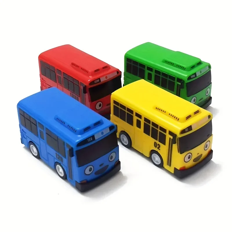 Mini Bus Toy Cars para crianças, Pull-Back Motor Vehicle, Ride Car Toys para meninos e meninas