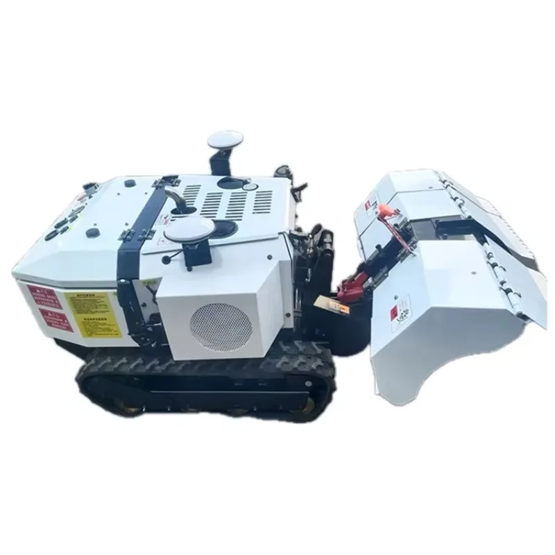 Heavy Duty Track RC Flail Mower All-Terrain Brush Cutter Gas-Electric Heavy-Duty Flail Mower for Slopes Farmland Orchards