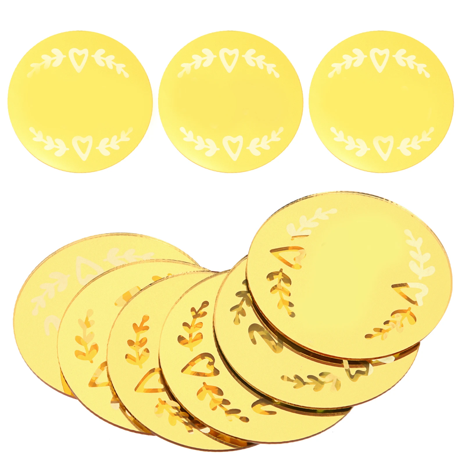 

20 Pcs Decorations Mother's Day Cupcake Toppers Golden Theme Party Creative Cake Ornament Supplies Cake Ornament