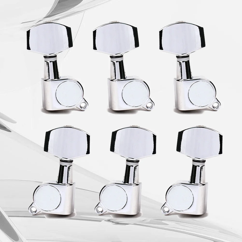 

6Pcs Sealed Electric Guitar Tuning Pegs Machine Heads Left Right 3l3r String Fix Improve Sound Ferrules Bushings Screws No