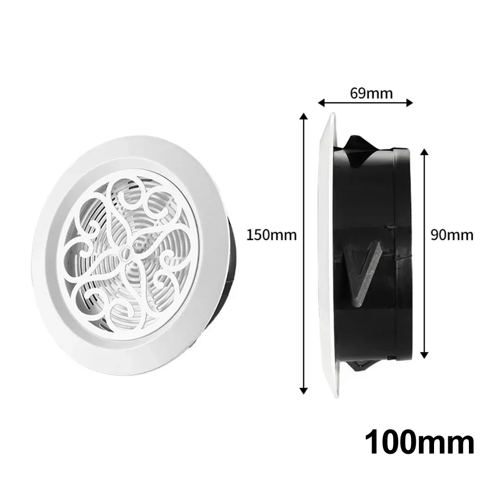 Application Air Ventilation Cover Proper Ventilation Round Air Vent Grille ABS Efficient Air Distribution Fresh