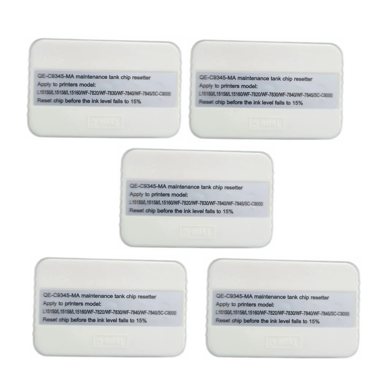 

Wholesale 5PCS C9345 Maintenance Box Resetter For Epson L8058 L18058 L15168 Waste Ink Tank Decoder C9345