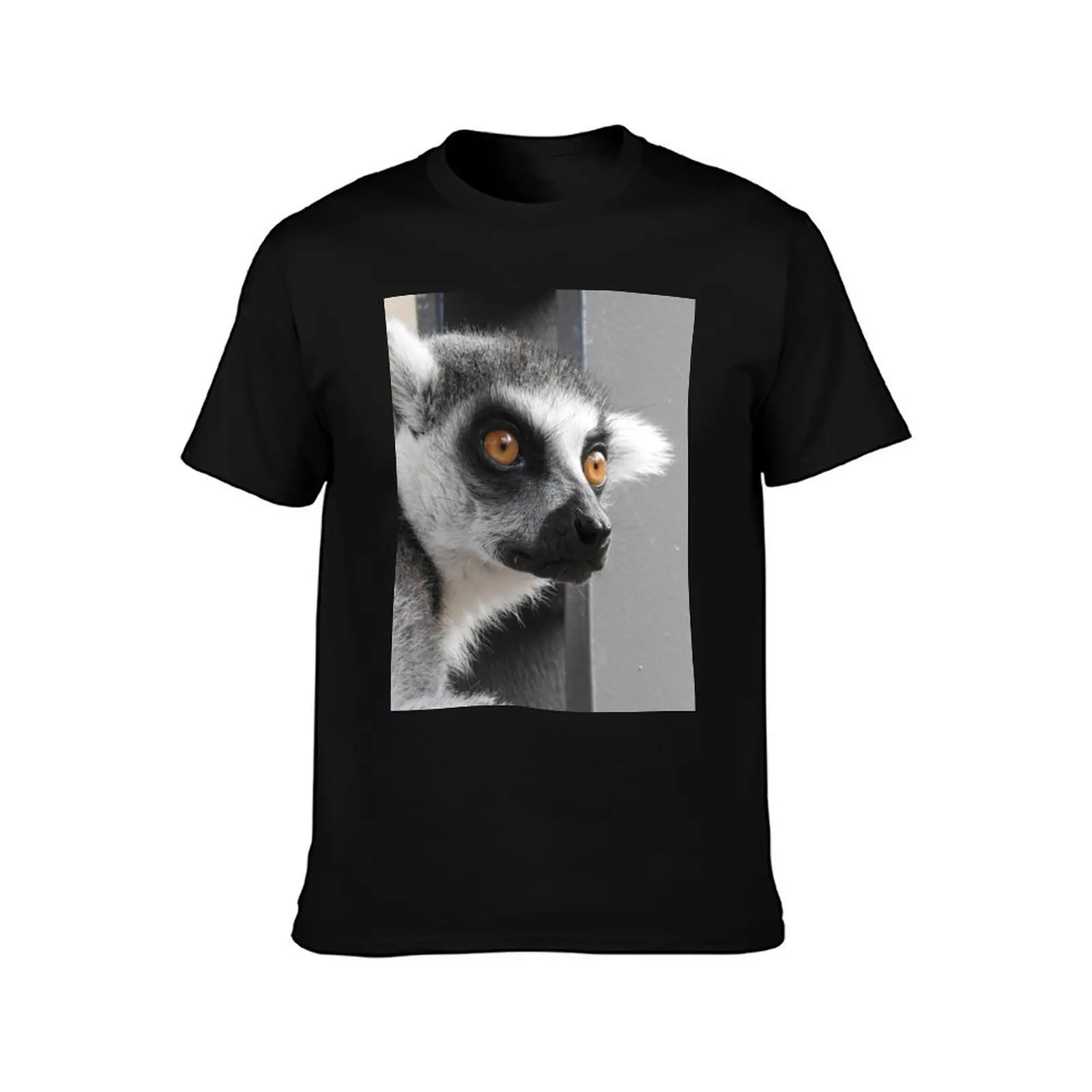 Ring Tailed Lemur T-Shirt Breathable Basic Cotton T-Shirt