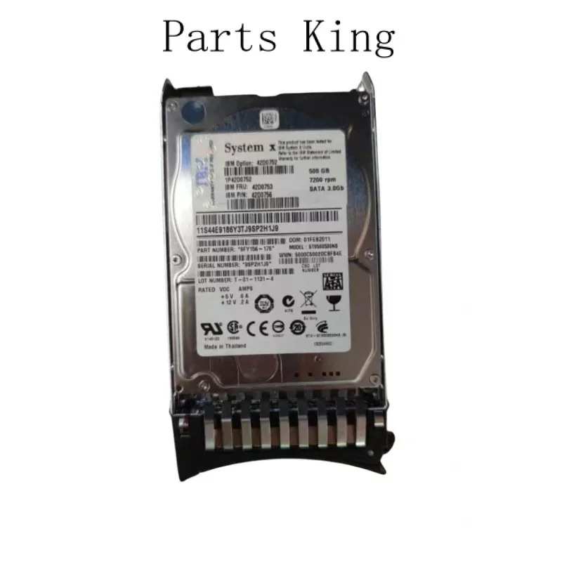 

Для IBM 500G 7.2K SATA 2.5 42D0753 42D0752 42D0756