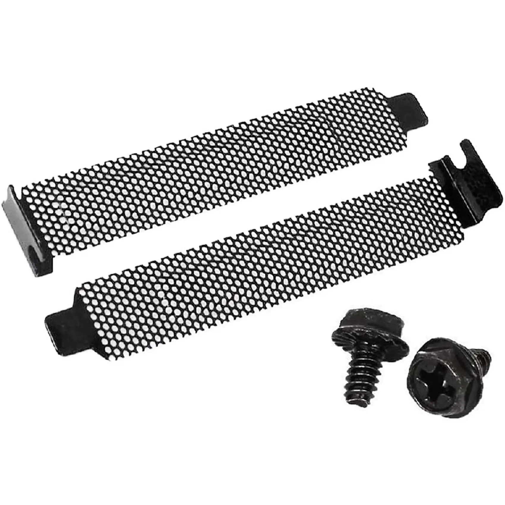 40 Pieces PCI Slot Cover Hard Steel Dust Filter Blanking Plate, Vented Slot Covers for Computer Cases with 40 Screws