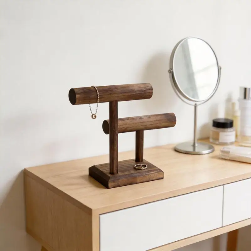 Watch Holder Stand Wooden Watch Display Tower Jewelry Organizer For Bracelets And Necklaces Watch Holder Organizer - view 2