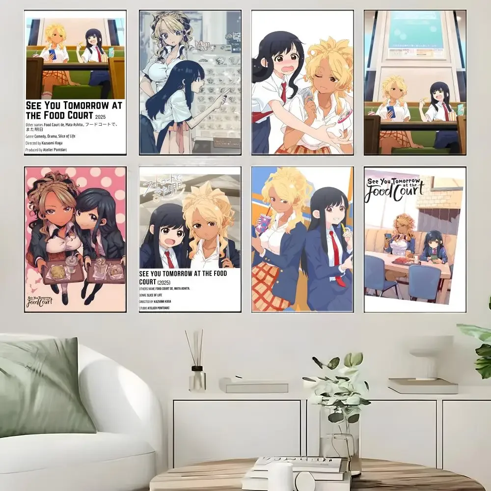 Anime S-See You At The Food Court Tomorrow Poster Crease Free Waterproof Durable All Space Wall Decor