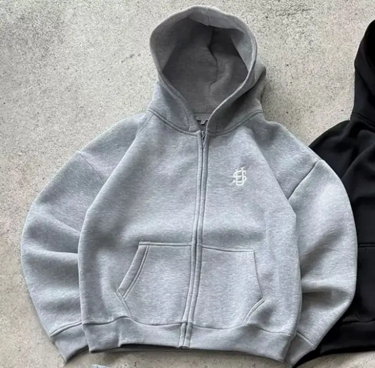 

Y2k модные классические уличные повседневные женские толстовки с принтом, свободные толстовки большого размера для пары в стиле хип-хоп, толстовка на молнии, винтажная