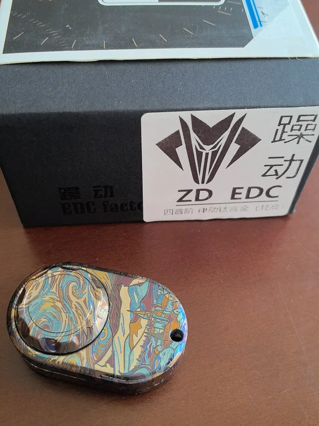 Used EDC ZDEDC Titanium Alloy Push Brand EDC Decompression Toy