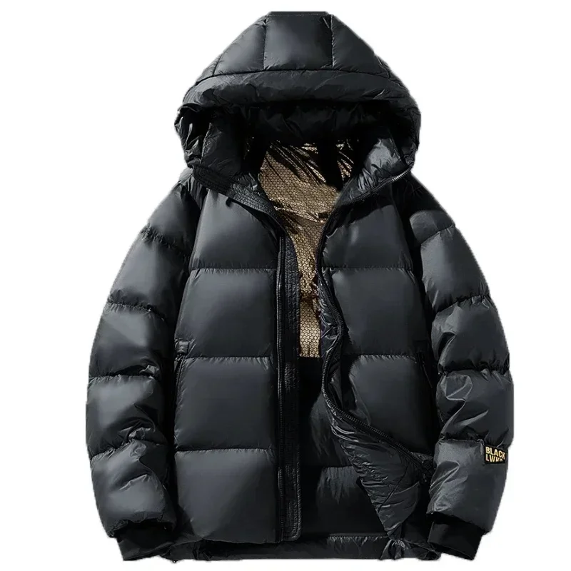 

2023 Men Winter Fashion Down Jacket Windproof Warmth Thickened Men Down Jacket Comfortable Loose Casual Outdoor Men Down Jacket