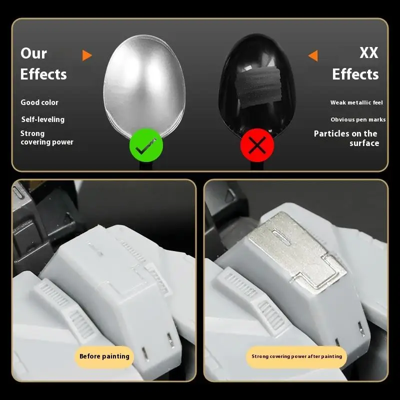 Metallic Markers Colouring Pens For Mech Painting Paint Marker Pen Reflective Paint Model Marker Pen Drawing Students Supplies