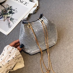 Elegant Women Rhinestones Evening Clutch Handbags Fashion Shiny Dinner Party Wedding Purses Shoulder Underarm Bag for Women