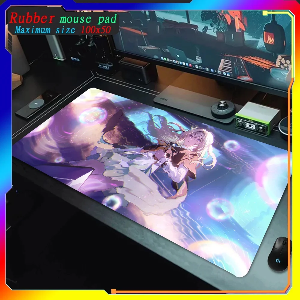 Impressão HD Desktop Gaming Mouse Pad, Honkai Star Rail Firefly, Jogos de Grande Escala, Grande Deak Mat, Presente para Meninos, OIverwatch