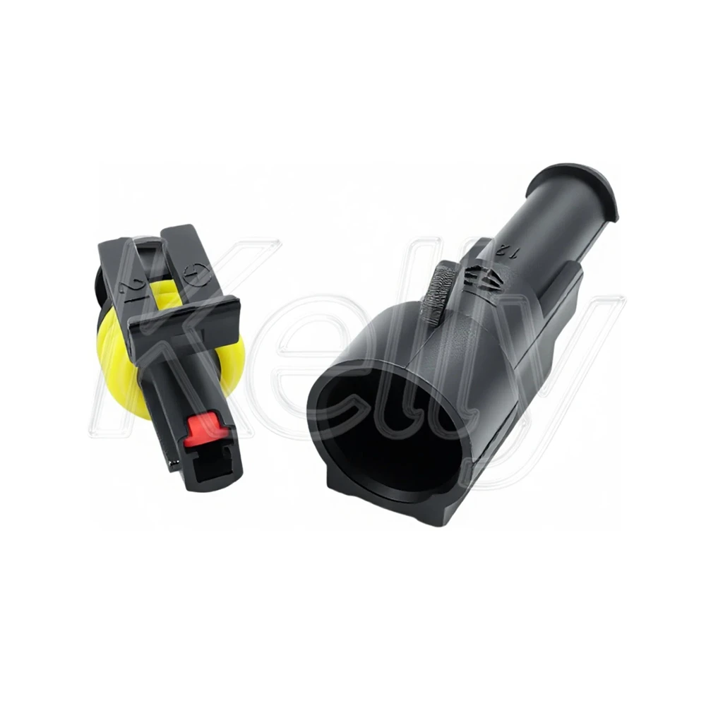 1P AC Assembly Automotive Low Voltage Waterproof Connector Car Electric Cable Male Female Socket 282103-1 282079-1
