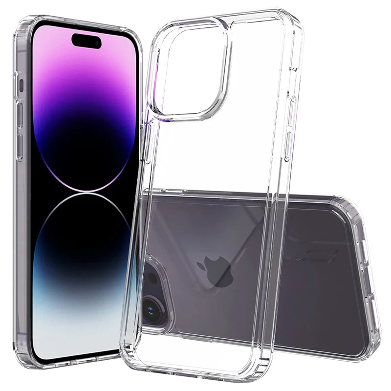 Clear Phone Case For iPhone 14 11 12 13 15 Pro Max Silicone Soft TPU Cover Case For iPhone 12 mini7 8 Plus X XS Max Back Cover