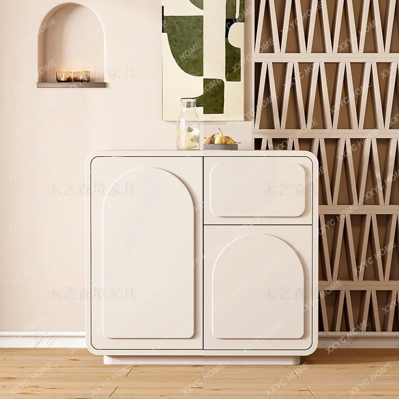 

XX Light luxury creative entrance cabinet foyer entry shoe cabinet cream style dining side storage simple living room partition
