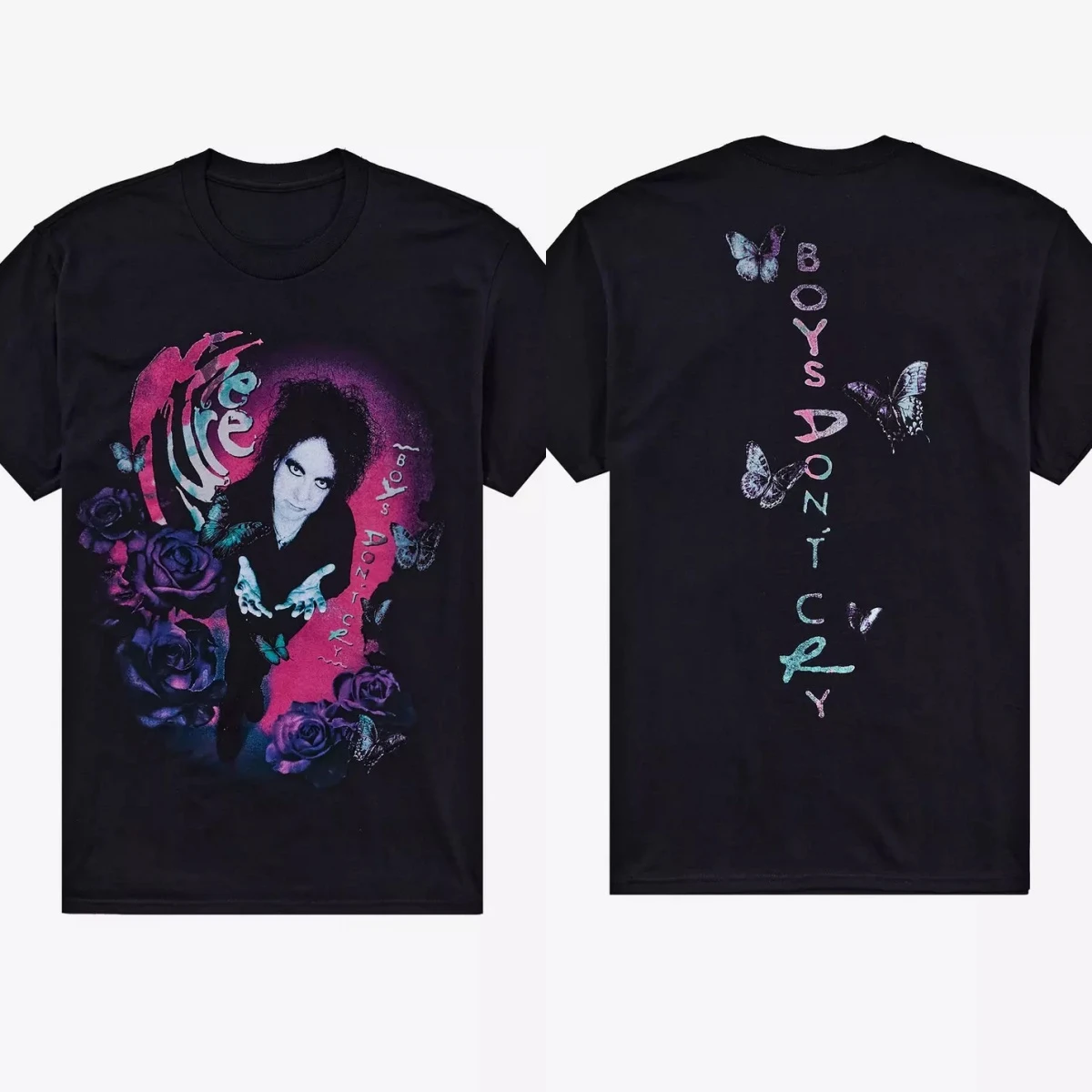 The Cure Boys Don't Cry Band T-Shirt Baumwolle Grafik-T-Shirt Herren Damen Sommer Streetwear – Detail 3
