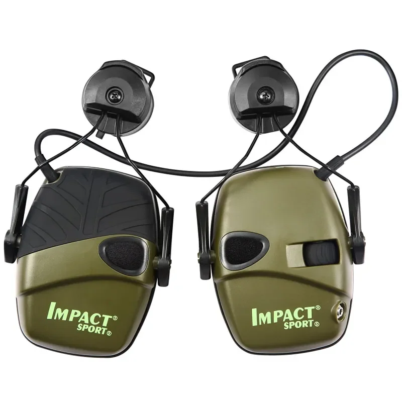 Sport Hunting shooting helmet Electronic earmuffs Helmet track adapter Tactical headphone holder noise reduction 