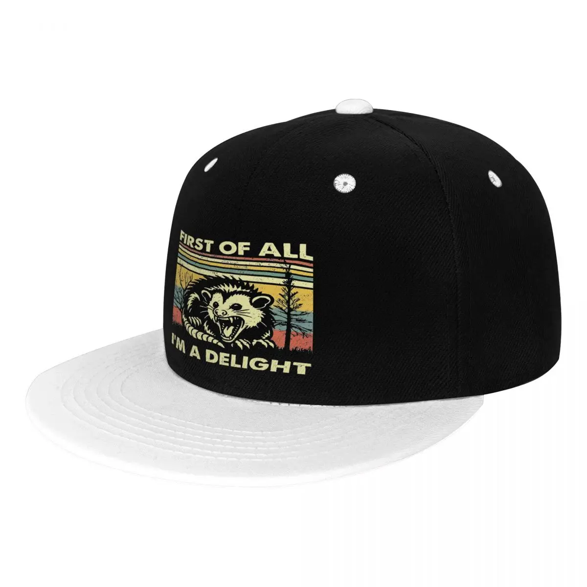 First Of All Im A Delight Sarcastic Angry Cap Men Hats Woman Women's Cap Women's Baseball Cap Man Hat Baseball Cap