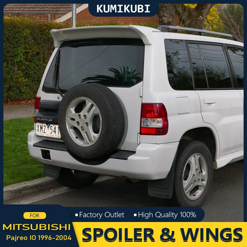 For Mitsubishi Pajero IO 1996-2004 High Quality ABS Material Rear Wing Roof Spoiler Glossy Black Or White