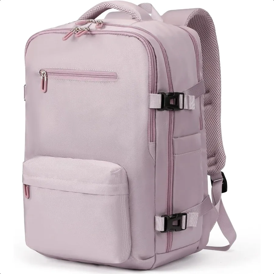 

Travel Laptops Backpack for Women Men Casual Work Bag 17inch Backpack Airline Appd Backpack for Hiking Busin Pink khaki